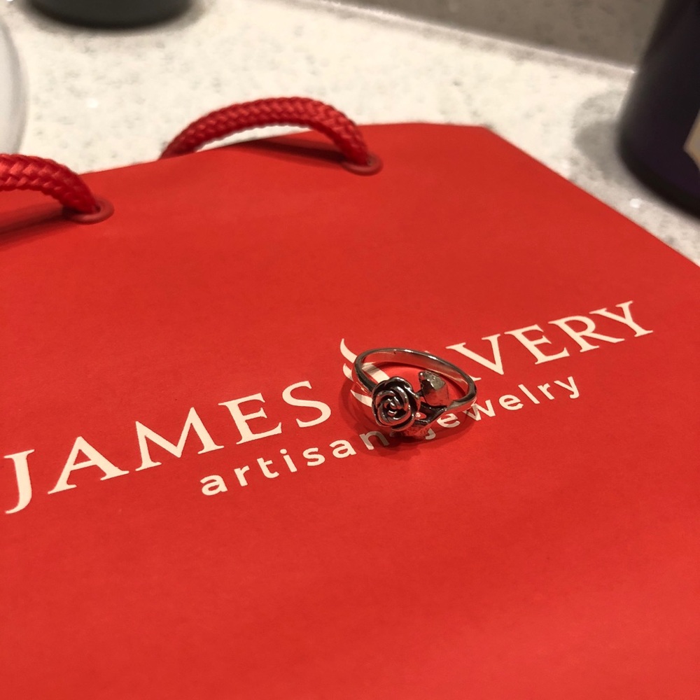 James Avery rose ring